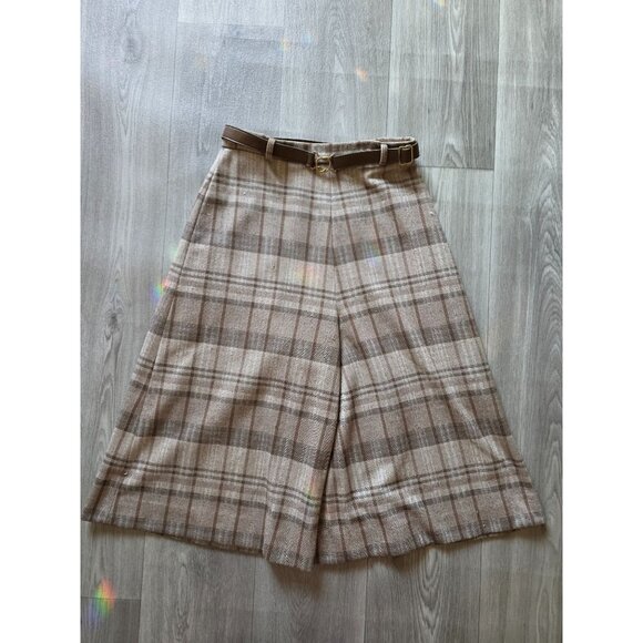 Glen Echo Sportswear Plaid Wool Womens Blazer & Wide-Leg Pants Set Size 8 - Picture 7 of 15